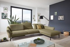 1809 von Himolla - Ecksofa Ausführung rechts olive