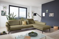 1809 von Himolla - Ecksofa Ausführung rechts olive