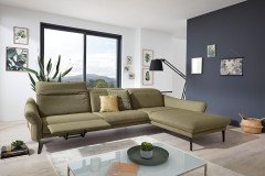 1809 von Himolla - Ecksofa Ausführung rechts olive