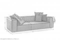 18050 Around the Block von Willi Schillig - Ledersofa cognac