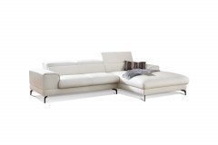 21106 Piedroo von Willi Schillig - Ecksofa Ausführung rechts weiß