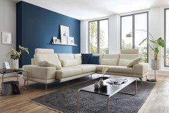 PN-EM20061 von Polinova - Ledergarnitur Variante links weiß