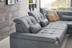 PN-IN18012 von Polinova - Ledersofa Ausführung rechts steel