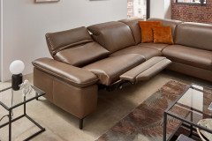 PN-EM20091 von Polinova - Ledersofa Variante rechts stone