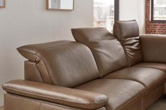 PN-EM20091 von Polinova - Ledersofa Variante rechts stone