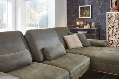 Peer-Phillip von Skandinavische Möbel - Ledergarnitur Variante rechts olive