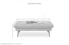 1928 von Himolla - Ledersofa Ausführung links mais