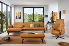 1928 von Himolla - Ledersofa Ausführung links mais