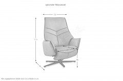 1928 von Himolla - Ledersofa Ausführung links mais