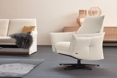 9065 von Himolla - Ledergarnitur perle