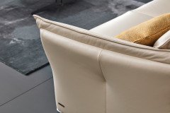 9065 von Himolla - Ledergarnitur perle