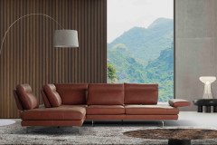 Toby-Wing von Calia Italia - Ledergarnitur links cognac