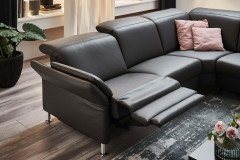 PN-EM21059 von Polinova - Ledersofa Variante rechts anthrazit