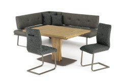 Step Two von K+W Polstermöbel - Eckbank mit Kufen in Edelstahloptik