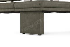 Step Two von K+W Polstermöbel - Eckbank mit Kufen in Edelstahloptik