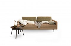 CR.414 von creation by Rolf Benz - Einzelsofa graubeige-olivgrün