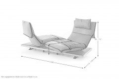 KOINOR Edit 4 - Ledersofa chilli