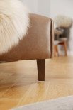 16660 Bonnie von Willi Schillig - Ledersofa Ausführung rechts sand