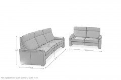 PN-PF20072 von Polinova - Ledergarnitur anthrazit