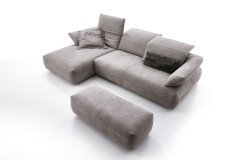 KOINOR Avivo - Ledergarnitur Variante links asphalt