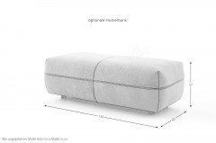 KOINOR Avivo - Ledergarnitur Variante links asphalt