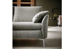 KOINOR Famous - Ecksofa Ausführung links grau