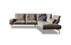 KOINOR Hiero - Ledergarnitur Variante rechts inox