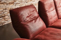 KOINOR Marilyn - hochwertige Ledergarnitur links chilli