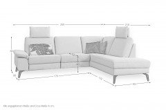 Arik von ADA Mindful Living - Eckgarnitur rechts platinium-grey