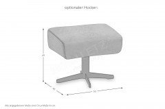 Lennja von Skandinavische Möbel - Ohrensessel olive