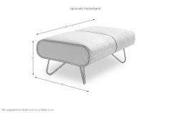 KOINOR Gismo - Ledersofa cougar