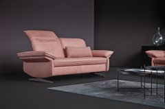 1077 von Himolla - Ledergarnitur lachs