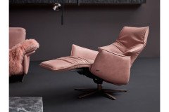 1077 von Himolla - Ledergarnitur lachs