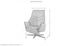 1077 von Himolla - Ledergarnitur lachs