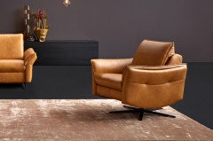 1178 von Himolla - Ledersofa Ausführung links mais