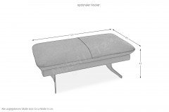 Aranca von Himolla - Polstergarnitur links bleu