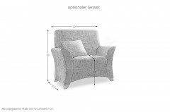 Sydney Plus von Schröno - Polstergespann betongrau