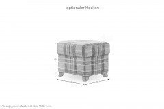 Sydney Plus von Schröno - Polstergespann betongrau