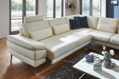 Civita von Polinova - Ledergarnitur Variante rechts white