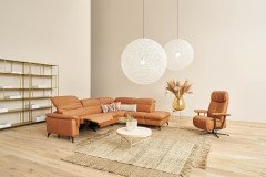 1352 von Himolla - Ledersofa Ausführung rechts bright