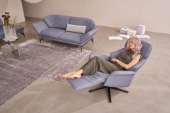 1378 von Himolla - Ledergarnitur cool