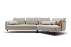 CR.470 von creation by Rolf Benz - Eckgarnitur rechts hellelfenbein