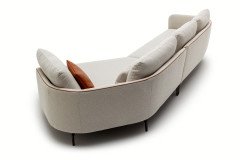 CR.470 von creation by Rolf Benz - Eckgarnitur rechts hellelfenbein