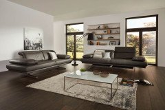 1810 von Himolla - Leder-Ensemble zinn