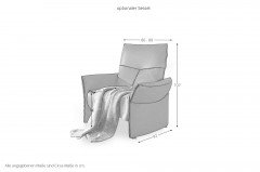 Varia 4934/4935 von Himolla - Leder-Ensemble moor