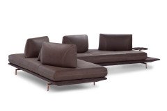 Gianduiotto JR. von Calia Italia - Polstergarnitur links lava-ebony