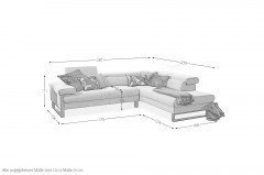 20974 Finn von Willi Schillig - Ecksofa Ausführung rechts light grey