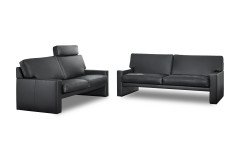 CL 200 von Erpo Polstermöbel - Leder-Duo schwarz