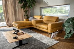 Asarina von ADA Mindful Living - Lederecke links maize-yellow