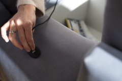 Salvia von ADA Mindful Living - Eckgarnitur rechts pastel-blue